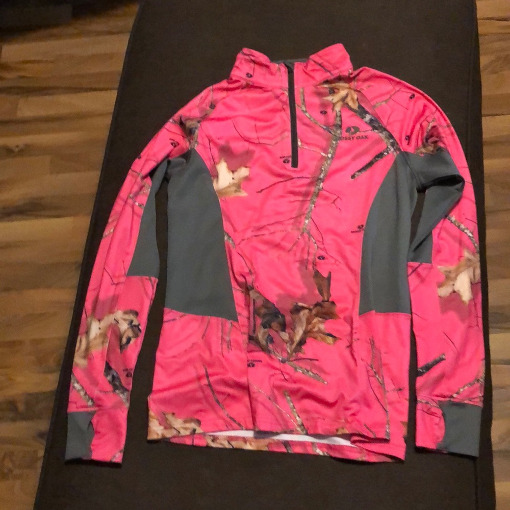 Mossy oak half zip pullover